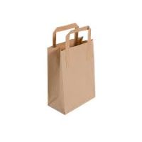 Small Brown Kraft Handled Bags - 250 bags